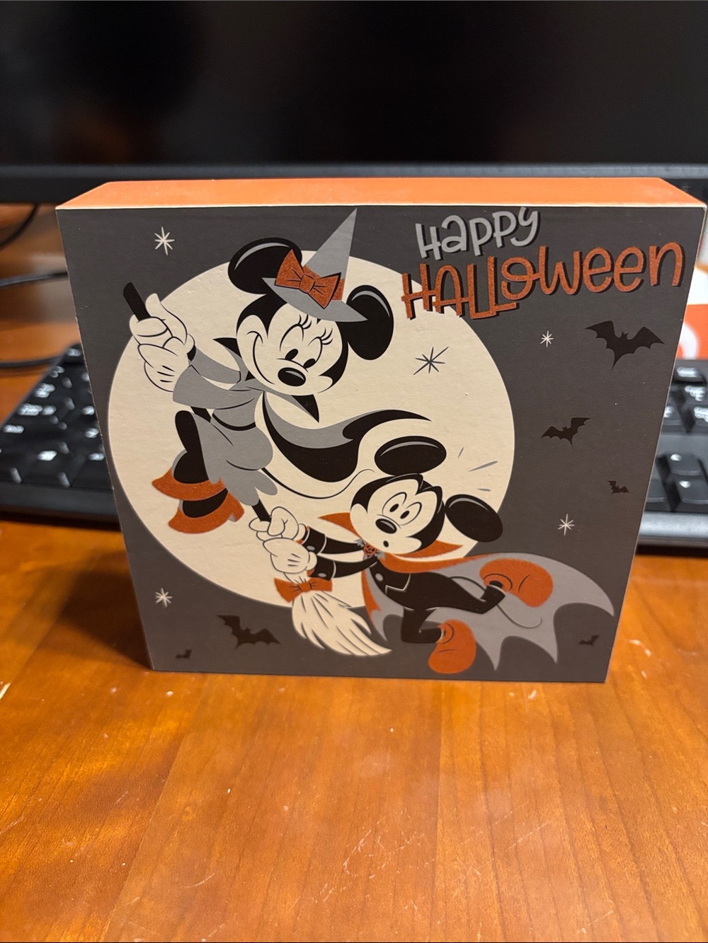 Disney Halloween Minnie & Mickey Canvas Wall Art - Orange, Black, White